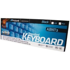 Teclado Standard PS2 ABNT2 SK-101BK Preto FORTREK na internet