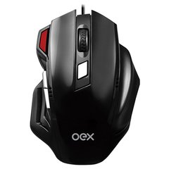 MOUSE GAMER OEX FIRE MS304 BLACK