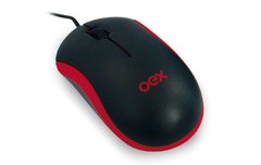 MOUSE ÓPTICO OEX MS103 VERMELHO