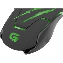 Mouse Gamer USB 3200DPI RAPTOR OM-801 Preto/Verde FORTREK - loja online