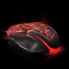 Mouse Gamer USB SPIDER 2 OM-705 Preto/Vermelho FORTREK - loja online