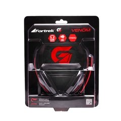 Imagem do Headset Gamer PC/XBOX 360 SPIDER VENOM SHS-701 Preto/Vermelho FORTREK