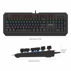 Teclado Philips Gamer Mecânico Luminoso Usb Spk8413 - comprar online