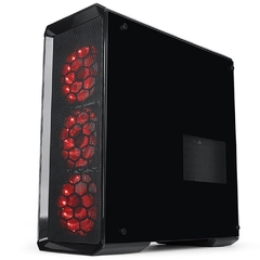 Gabinete Gamer Redragon Grimlock, Mid Tower, Com 3 Fans RGB, Vidro Temperado, Black GC-602 - comprar online