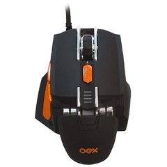 Mouse Gamer Oex Cyber USB 5200 Dpi 7 Botões Preto - MS306