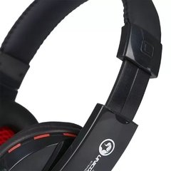 Headset Gamer Marvo Scorpion Preto/Vermelho - H8311