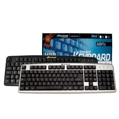 Teclado Standard PS2 ABNT2 SK-101BK Preto FORTREK