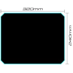 Mouse Pad Gamer (320x240mm) SPEED MPG101 Preto FORTREK na internet