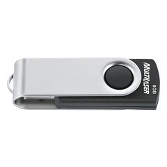 PENDRIVE 8GB TWIST2 PD587 PRETO E PRATA - MULTILASER - comprar online