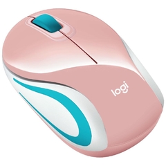 Mini Mouse Logitech M187 Sem Fio Rosa 1000DPI - loja online