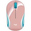 Mini Mouse Logitech M187 Sem Fio Rosa 1000DPI