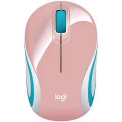 Mini Mouse Logitech M187 Sem Fio Rosa 1000DPI