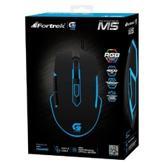 Mouse Gamer PRO M5 RGB Preto FORTREK - comprar online