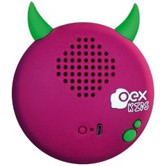 Caixa de Som Bluetooth OEX Speaker Boo, 5W, Roxo e Verde - SK301 - comprar online