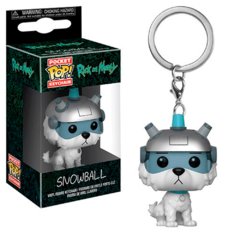 CHAVEIRO FUNKO POP KEYCHAIN RICK MORTY - SNOWBALL