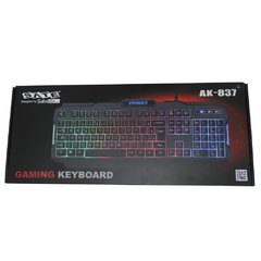 TECLADO SATELLITE GAMING LUMINOSO AK-837 PT - comprar online