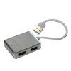 ADAPTADOR HUB USB GOLD EDITION GE-20H 4 PORTAS-SILVER