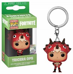 CHAVEIRO FUNKO POP - KEYCHAIN FORTNITE 2 TRICERA OPS