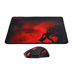 KIT MOUSE CENTROPHORUS E MOUSEPAD REDRAGON 330X260X3MM, M601-BA - comprar online