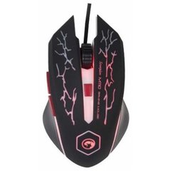 MOUSE MARVO GAMER M110 BK WIRED 6 BOTÕES 2400 DPI LED 4 CORES