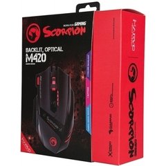 Imagem do MOUSE MARVO GAMER M420 WIRED 7 BOTÕES 3200 DPI LED 4 CORES