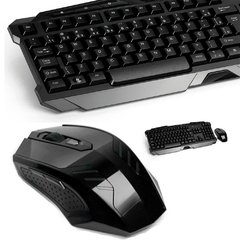 TECLADO E MOUSE SEM FIO 2.4GHZ MULTIMIDIA GAMER USB PRETO TC166 na internet