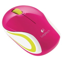 Mini Mouse Wireless Logitech M187 USB Rosa - comprar online