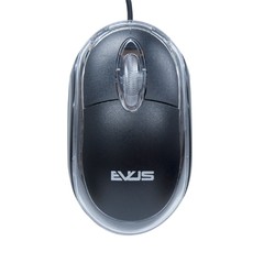 Mouse Óptico EVUS USB preto modelo MO-01