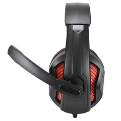 Headset Evus PC Gamer F-02 2 Conectores P2 Preto/ Vermelho