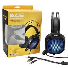 Headset Evus Vibration PC Gamer F-04 3,5mm Preto na internet