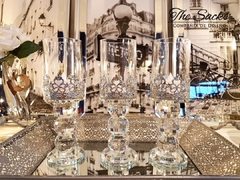 Candelabro Crystal Silver Ch o Gr