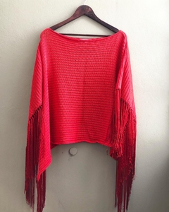 PONCHO CON FLECOS - tienda online