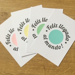 Tarjeta “Feliz llegada al mundo” en internet