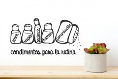 Condimentos Rutina