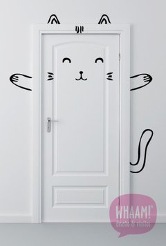 Vinilo para puerta - gatito