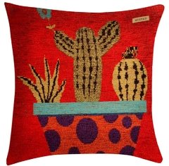 Manta Rustica 140 X 130 Cm + Camino 1,60 m + 2 Fundas 40 x 40 cm - CACTUS - Jethro Decoracion