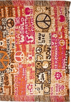 Manta Rustica 140 X 130 Cm Pie De Cama Cubre Sillon - Hippie - comprar online