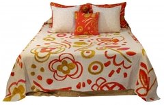 Manta Grande Rustica 180x140cm + 2 Fundas Almohadon 40x40cm - Jethro Decoracion