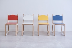 SILLAS KIDS COLORES (BLANCA/ MANGO/ AZUL/ ROJA) - Jethro Decoracion