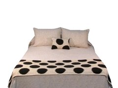 Manta Grande Rustica 180x140cm + 2 Fundas Almohadon 40x40cm - comprar online