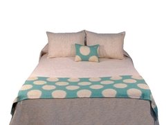 Manta Grande Rustica 180x140cm + 2 Fundas Almohadon 40x40cm en internet