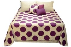 Cubre Cama Rustico Queen 255 x 270 cm. King 270 x 270 cm. Diseño en internet