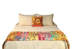 Manta Rustica 140 X 130 Cm Pie De Cama Cubre Sillon - Hippie - tienda online