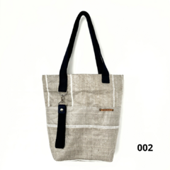 Tote Bag Cartera Rafia Dos Puntos Reciclado Sustentable - tienda online