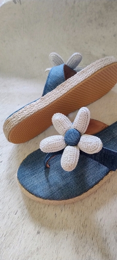 Imagen de Ojotas Denim y Crochet