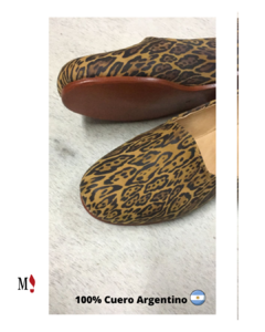 Loafers Cuero Animal Print - comprar online