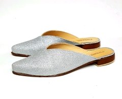 Slippers Plata Glitter