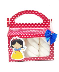 Caixa para marshmallow com Visor personalizada Branca de Neve - comprar online