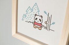Cuadrito Ilustrado Panda Bosque en internet