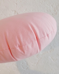 Almohadón liso redondo color rosa - comprar online